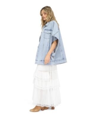 Women's California Soul Oversized Denim Vest