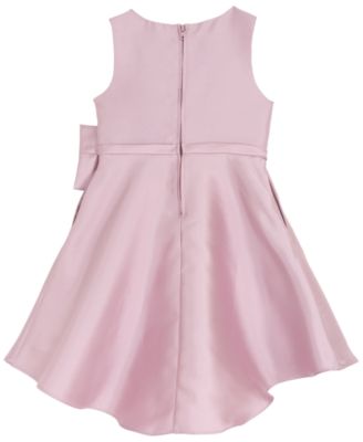 Toddler and Little Girls Mikado Cascade Bow Dress