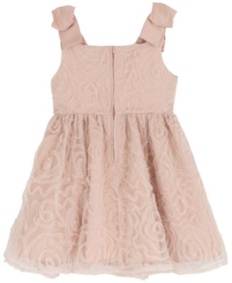 Toddler and Little Girls' Glitter Soutache Social Dress
