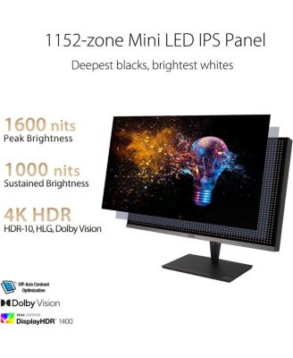 ProArt Display PA32UCG-K 32" 16:9 4K Ultra HD 120Hz HDR IPS LED Monitor, Built-In Speakers