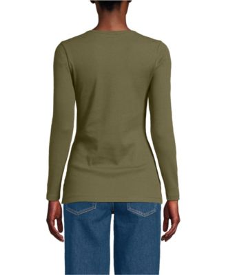 Women's Long Sleeve Micro Rib T-Shirt