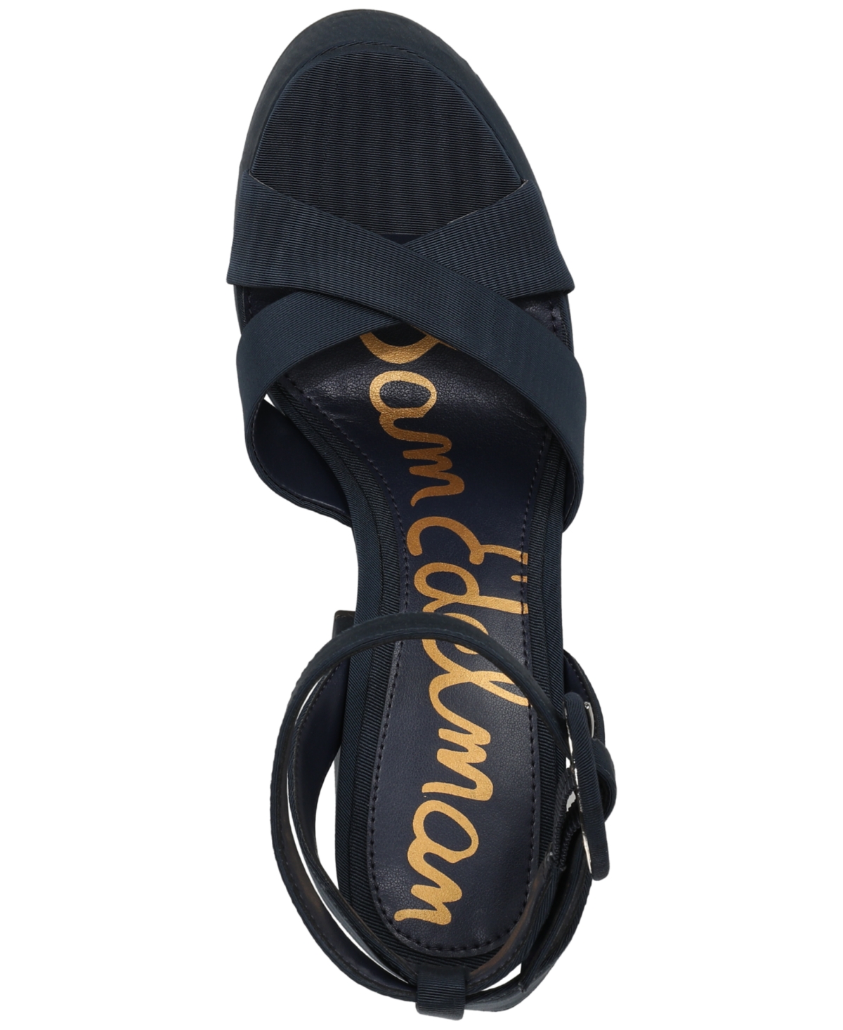 Sam Edelman Savannah Ankle Strap Platform Sandal In Blue