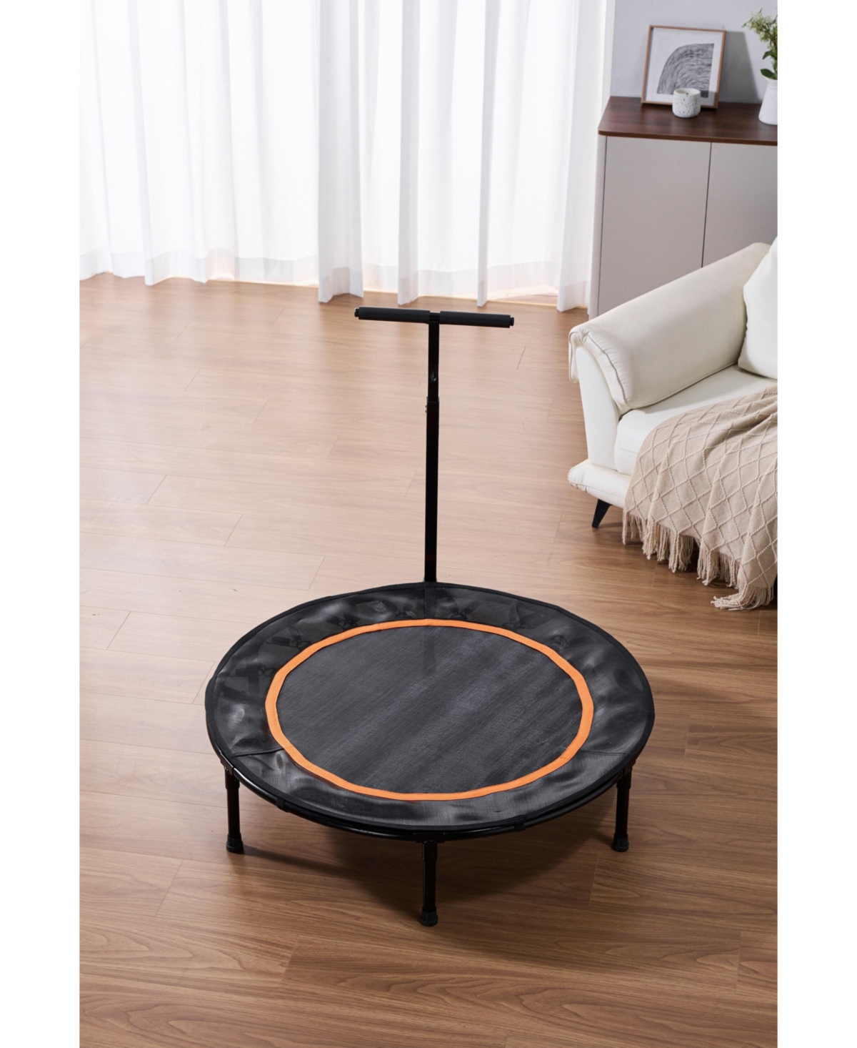 Jumpking 40-Inch Fitness Trampoline with T-Shaped Handlebar " Compact, Stable, and Built for Exercise