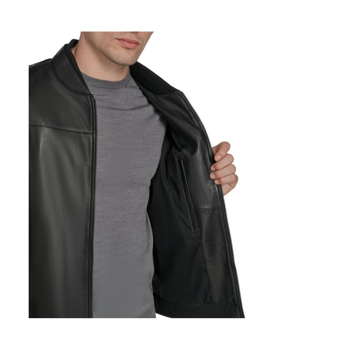 Andrew Marc Black Label Men's Weston Leather Jacket In Black