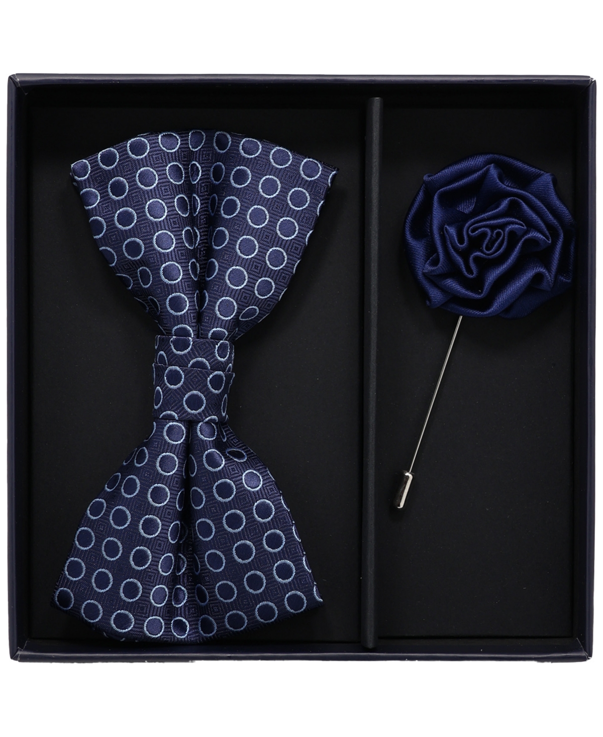 Ben Sherman Men'sâ 2-piece Bow Tie And Lapel Pin Box Set In Blue