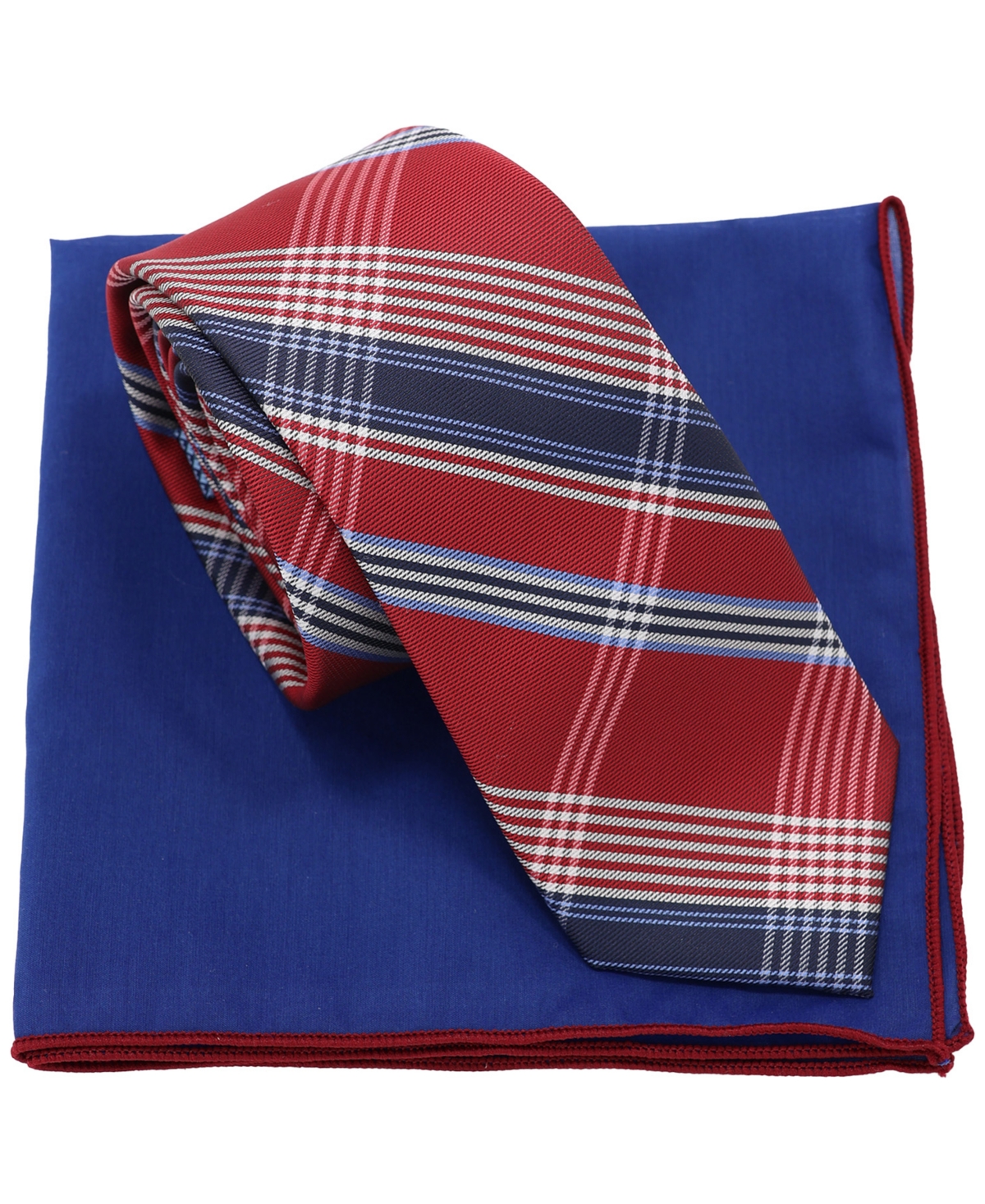 Ben Sherman Men'sâ 2-piece Tie And Pocket Square Half Box Set In Red