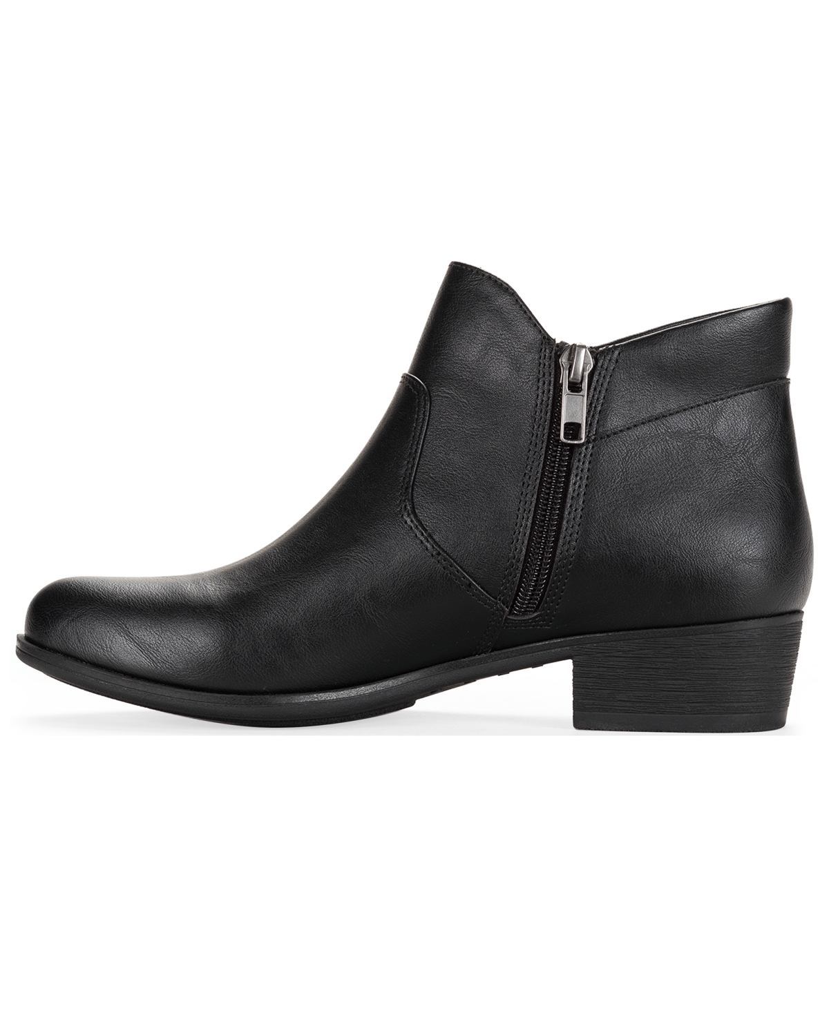 Style & Co Women's Ameliaa Block Heel Booties, Macy's Exclusive In Black