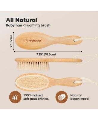 Baby Hair Brush, Oval Cradle Cap Brush, Soft Baby Brush for Infant, Newborn Hairbrush for Girls, Boys, Baby Scalp Brush