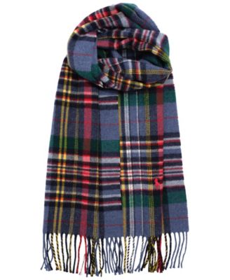 Men's Woolen Plaid Scarf