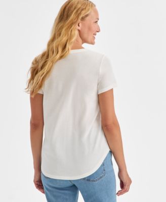 Women's Peace On Earth Graphic T-Shirt, Macy's Exclusive