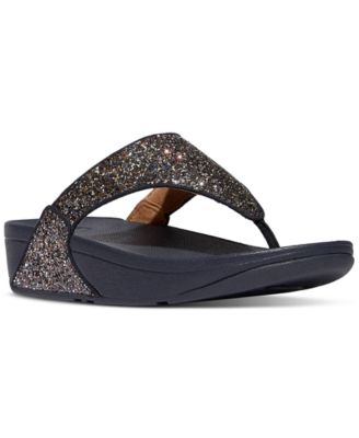 FitFlop - Women's Lulu Multi-Tonal Glitter Wedge Sandals
