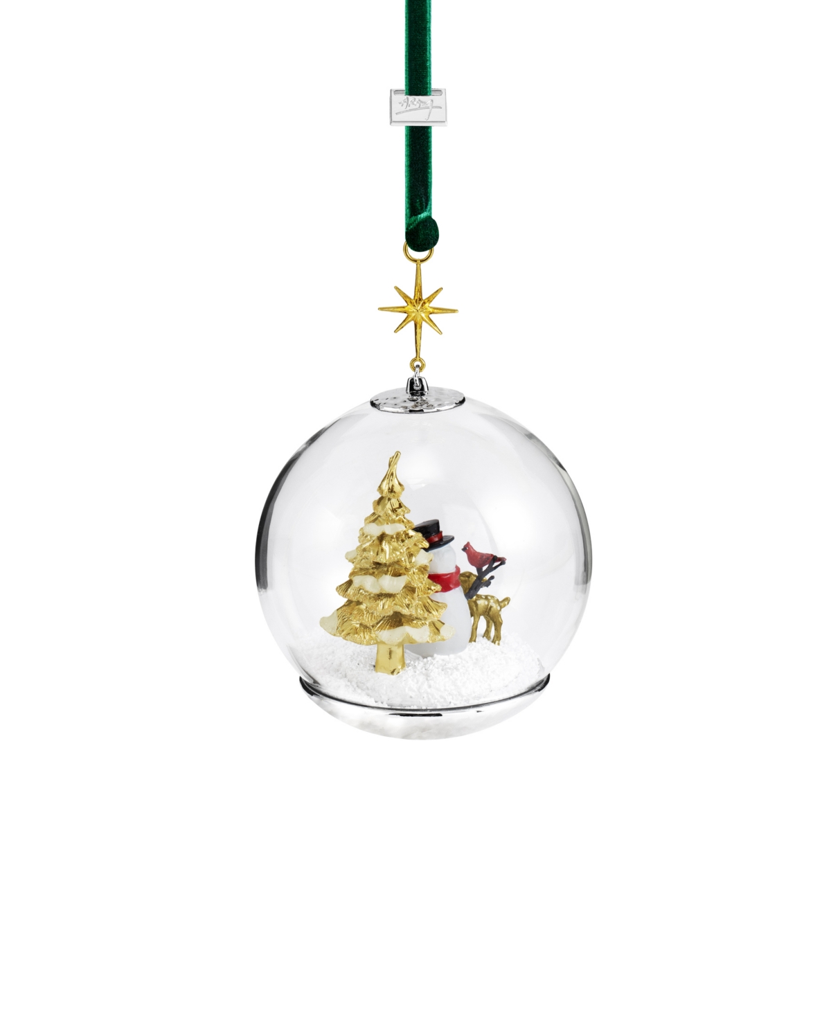 Michael Aram Snowman And Forest Friends Snow Globe Ornament In Multi
