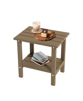 Double Layer Outdoor Side Tables  HDPE  Allweather  Adirondack Table