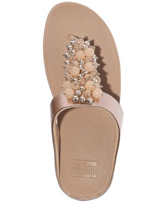 Women's Fino Bauble-Bead Toe-Post Sandals