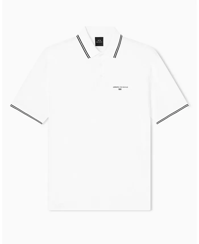 Men's Jersey Collar Tipping Polo Shirt - thumbnail 10