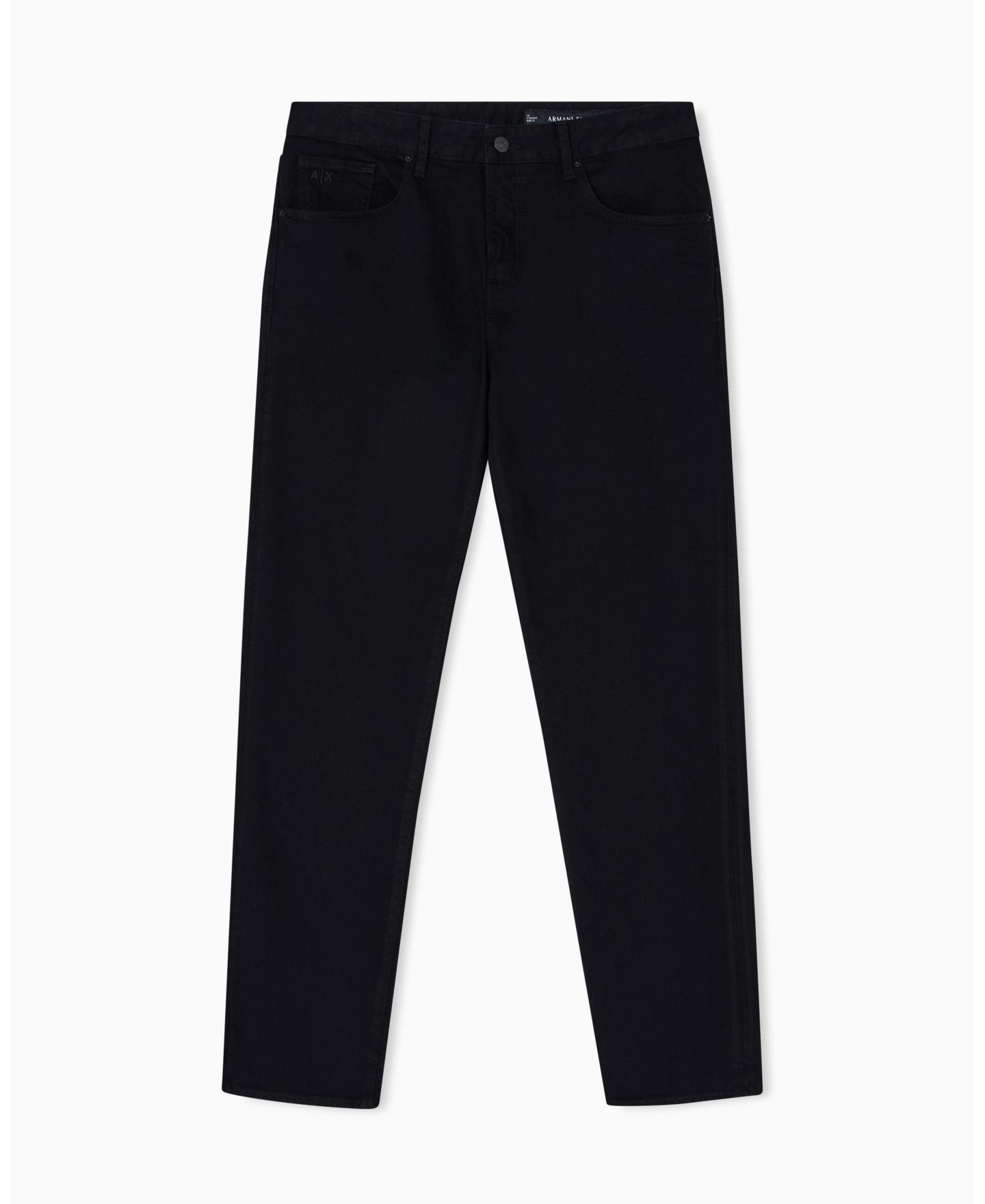 Мужские джинсы A|X Armani Exchange J16 Straight Comfort Denim Jeans, цвет: Чёрный джинсовый — фото 5