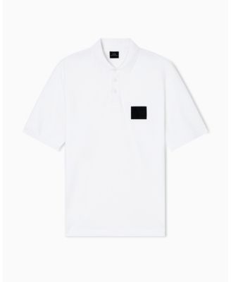 Men's AX Box Mercerized Cotton Pique Polo Shirt