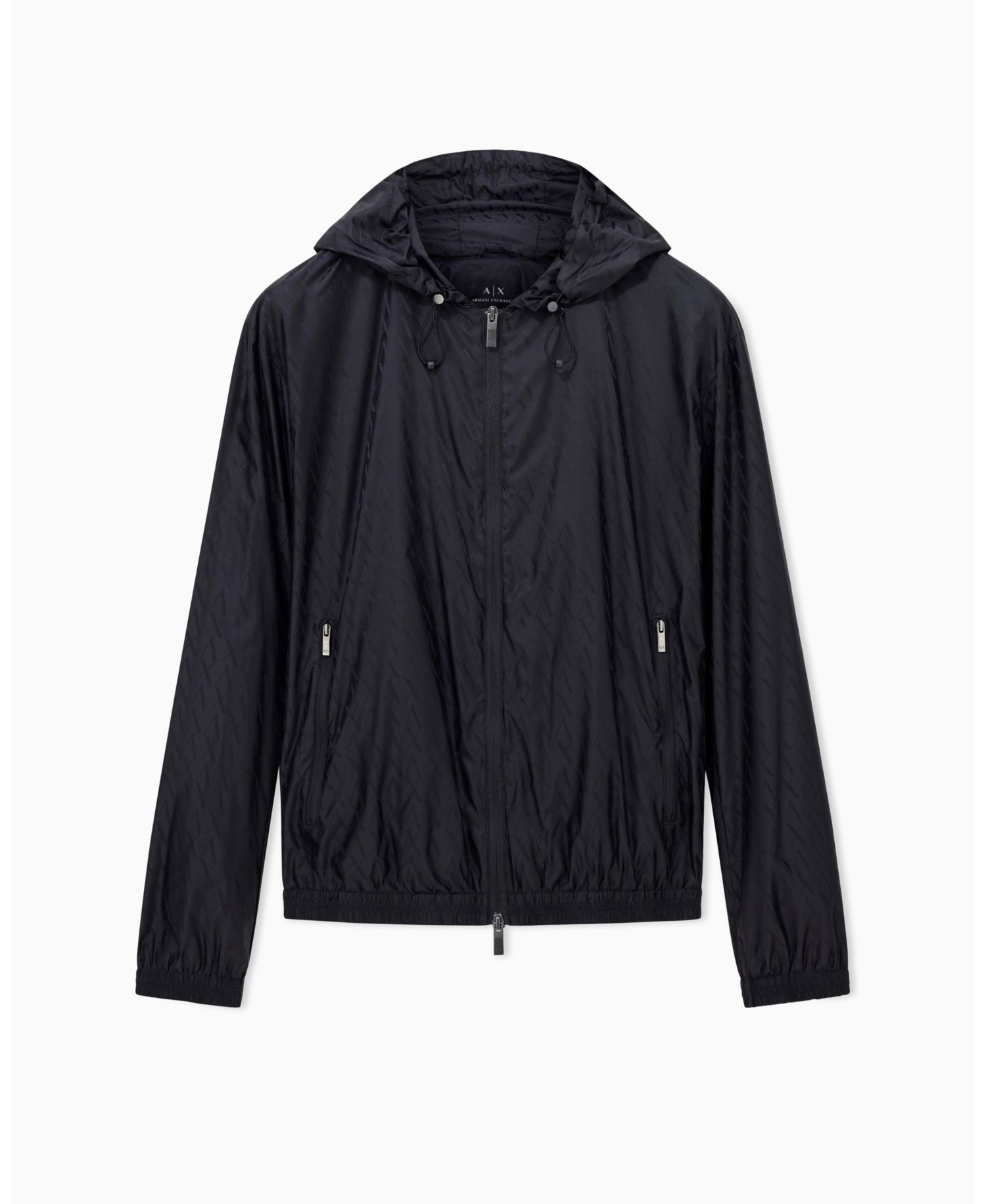 Men's Jacquard Allover Logo Windbreaker Jacket