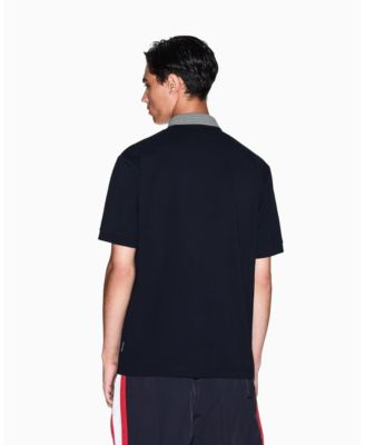 Men's Graphic Pique Collar Tipping Polo Shirt