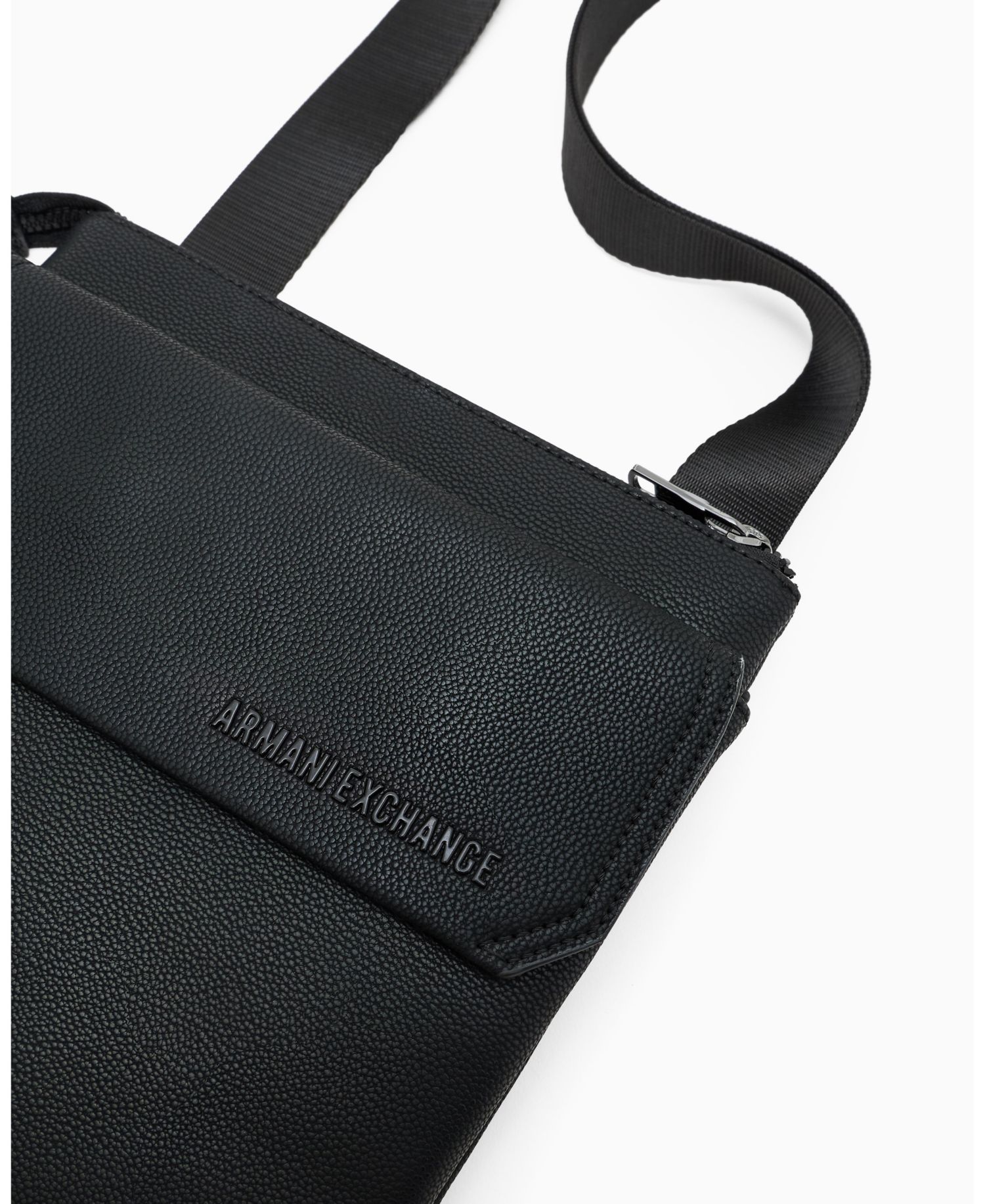 Men's Faux-Leather Crossbody Bag