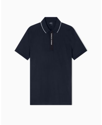 Men's Grosgrain Logo Polo Shirt