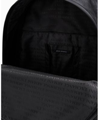 Men's Satin Jacquard Allover Logo Backpack