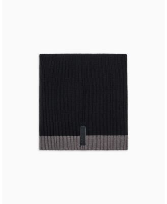A|X Armani Exchange - Men's Cozy Lab Ribbed Color Block Scarf