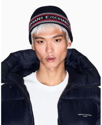 Men's Logo Tape Beanie Cap
