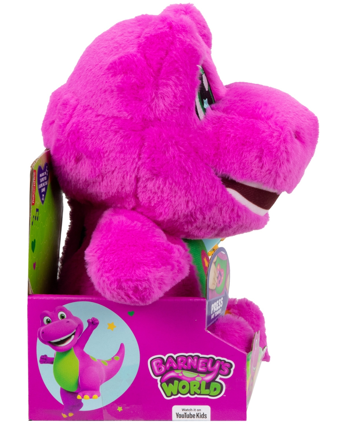 Barney 's World Sing Along  Plush Toy In Multi