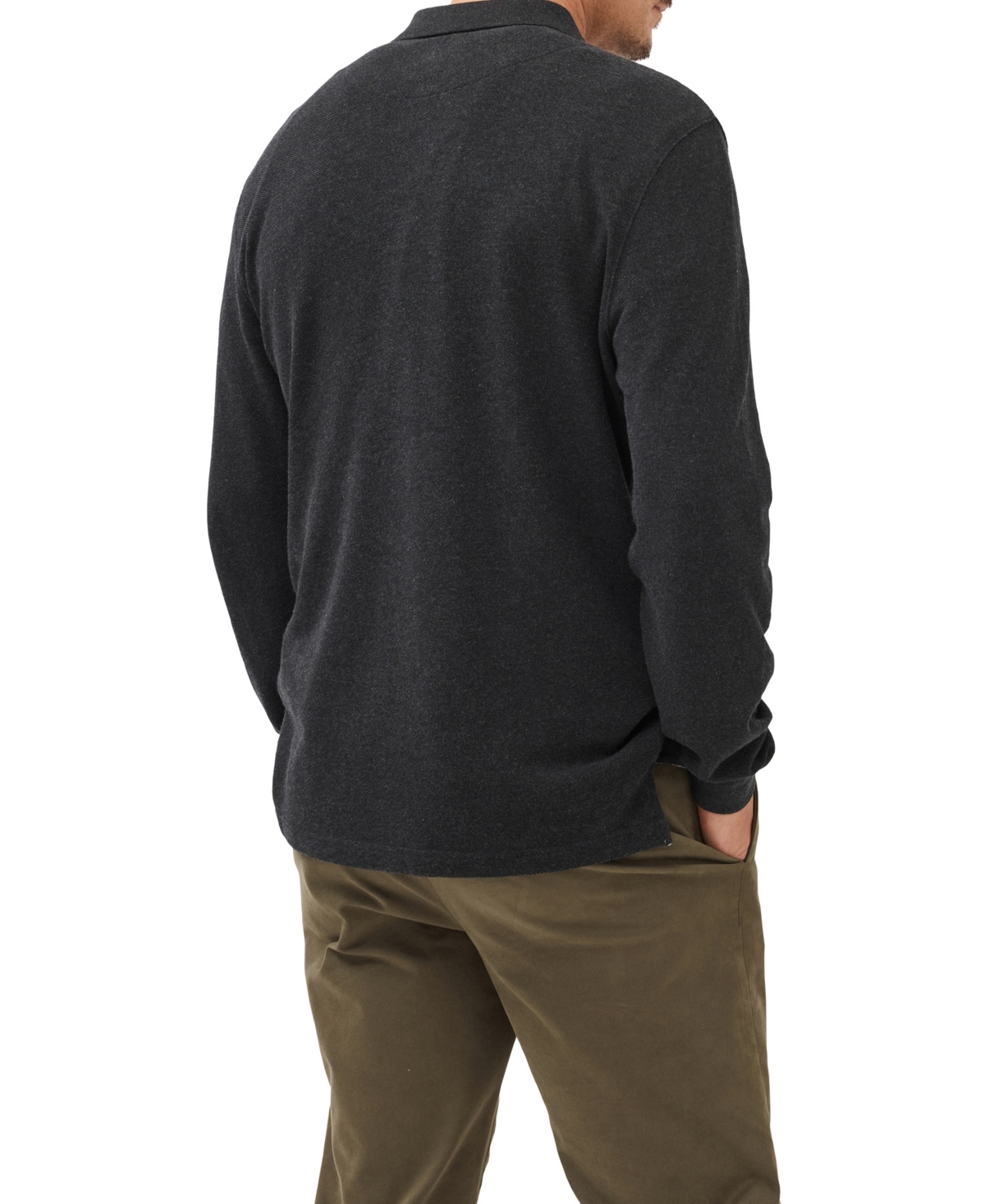 Rodd & Gunn Ls Gunn Polo In Gray