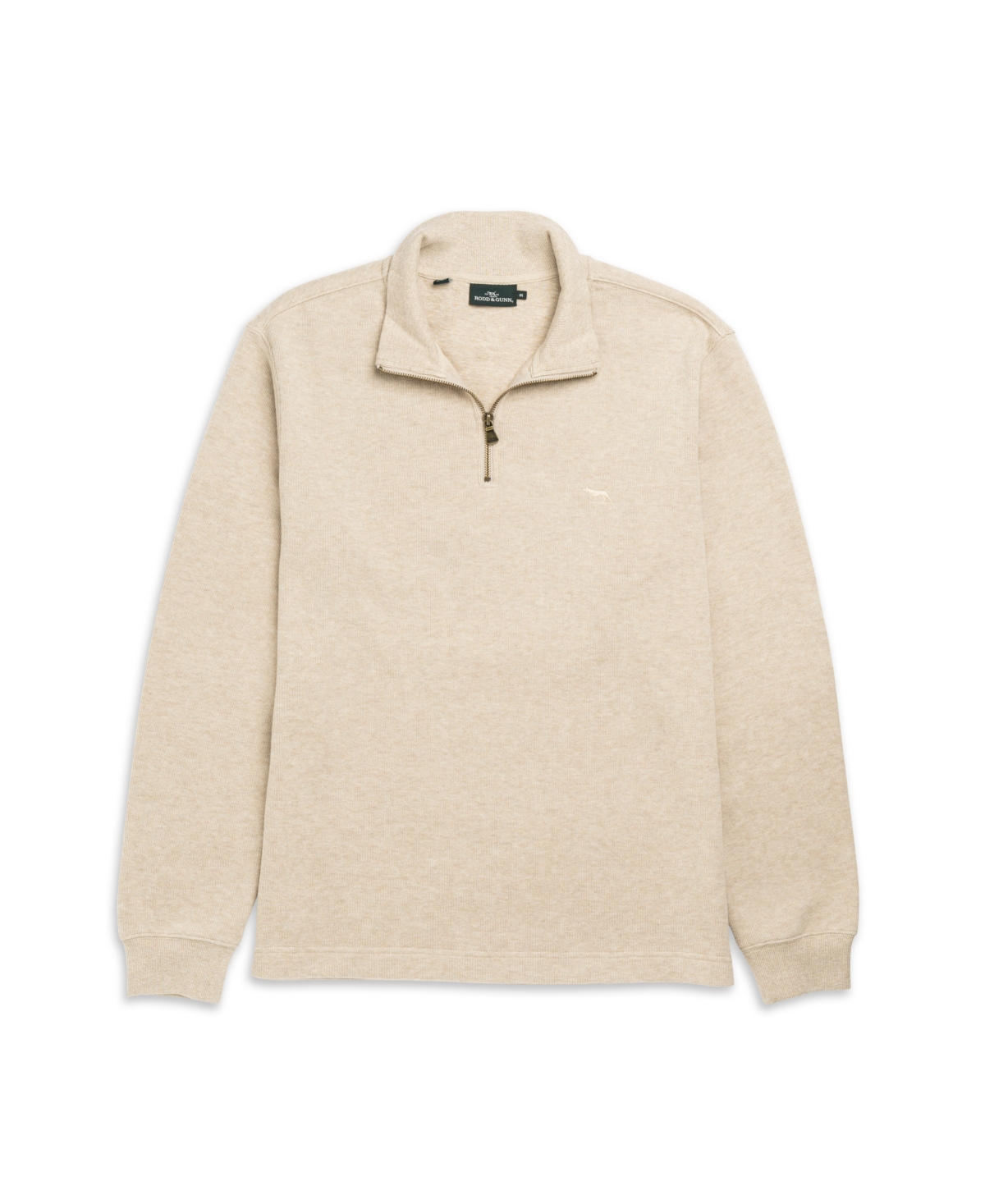 Rodd & Gunn Fortrose Cotton Quarter Zip Sweater In Brown