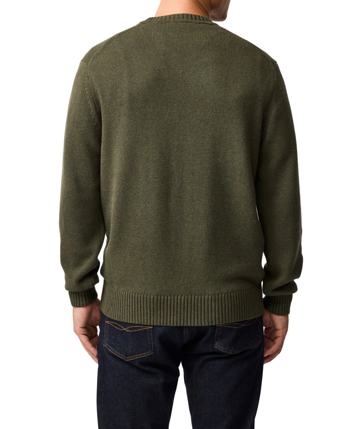 Rodd & Gunn Crewneck Cotton Sweater In Green