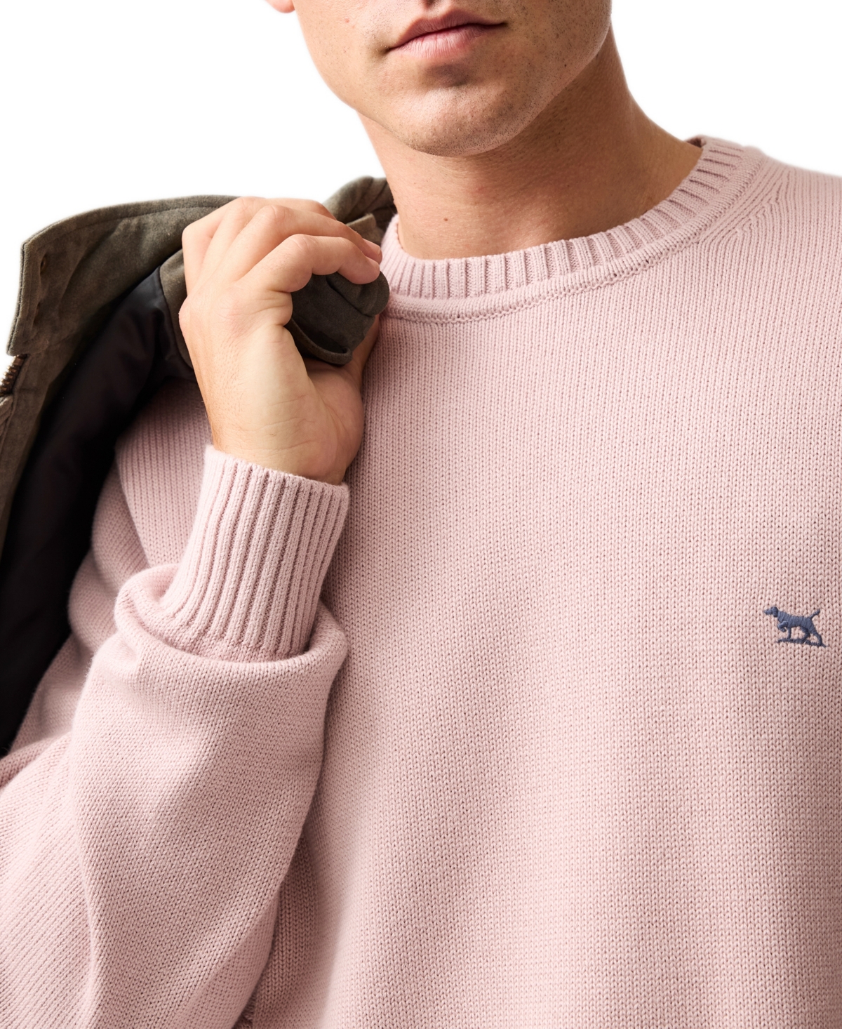 Rodd & Gunn Men's Gunn Crew Neck Pullover Sweater In White
