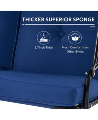 2-Seat Porch Swings with Adjustable Canopy