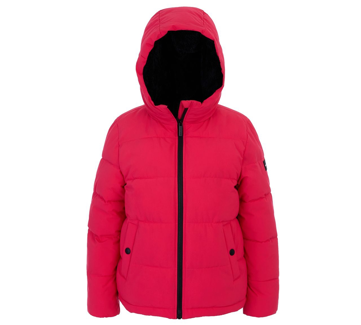 Michael Kors Bcbg Toddler And Little Girls Berber Lined Puffer Jacket In Red