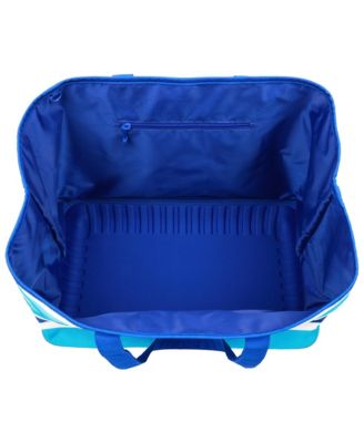 Water-Repellent Tote with Pouch – Ocean Stripe Print