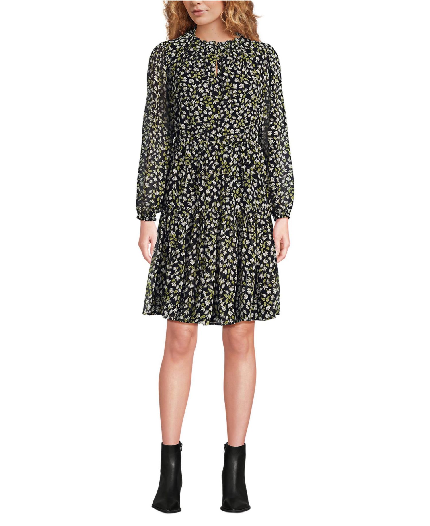 Women's Chiffon Above the Knee Adjustable Dress