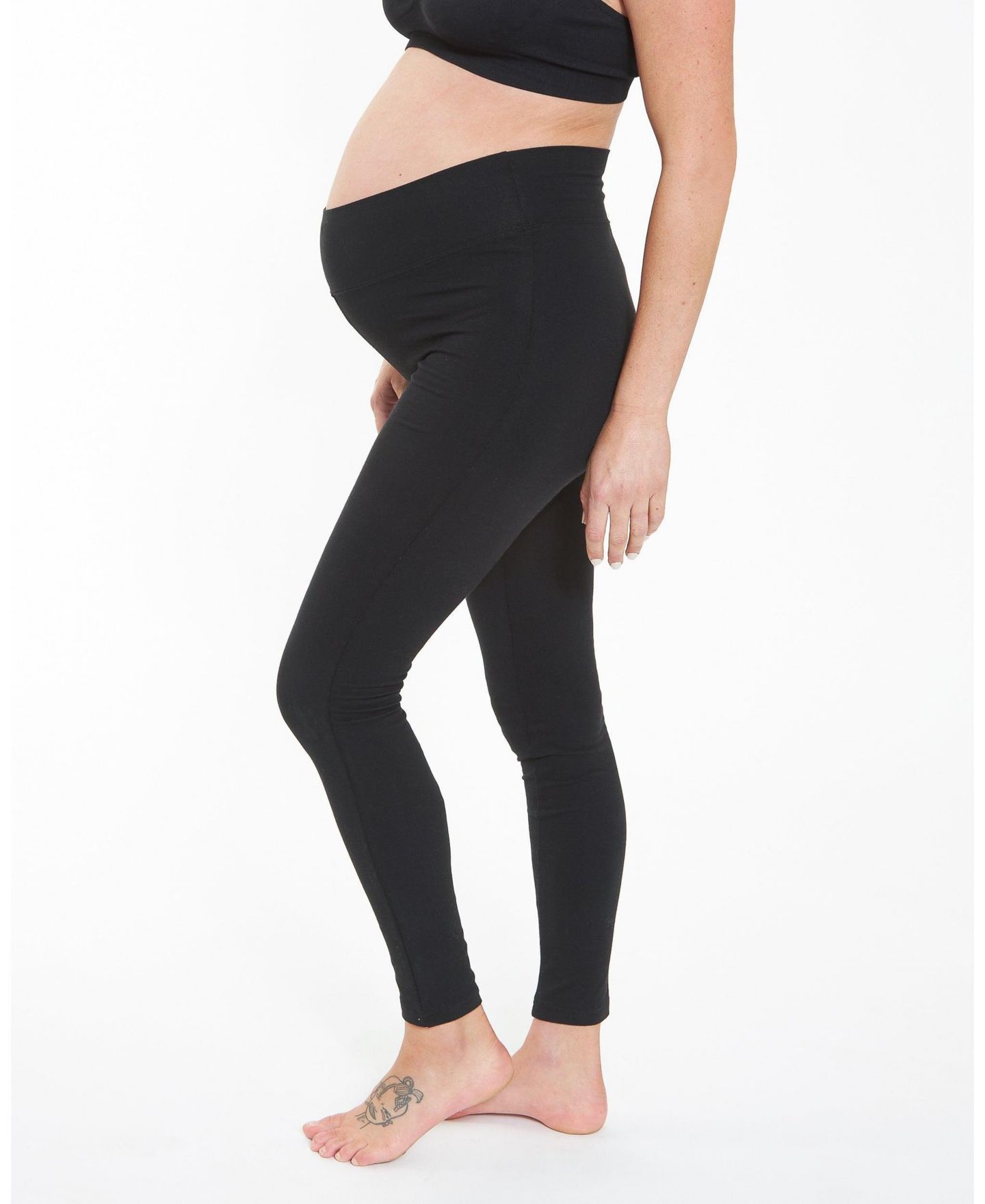 Женские леггинсы Ripe Maternity Maternity Ripe Organic Essential Legging, цвет: Чёрный — фото 4