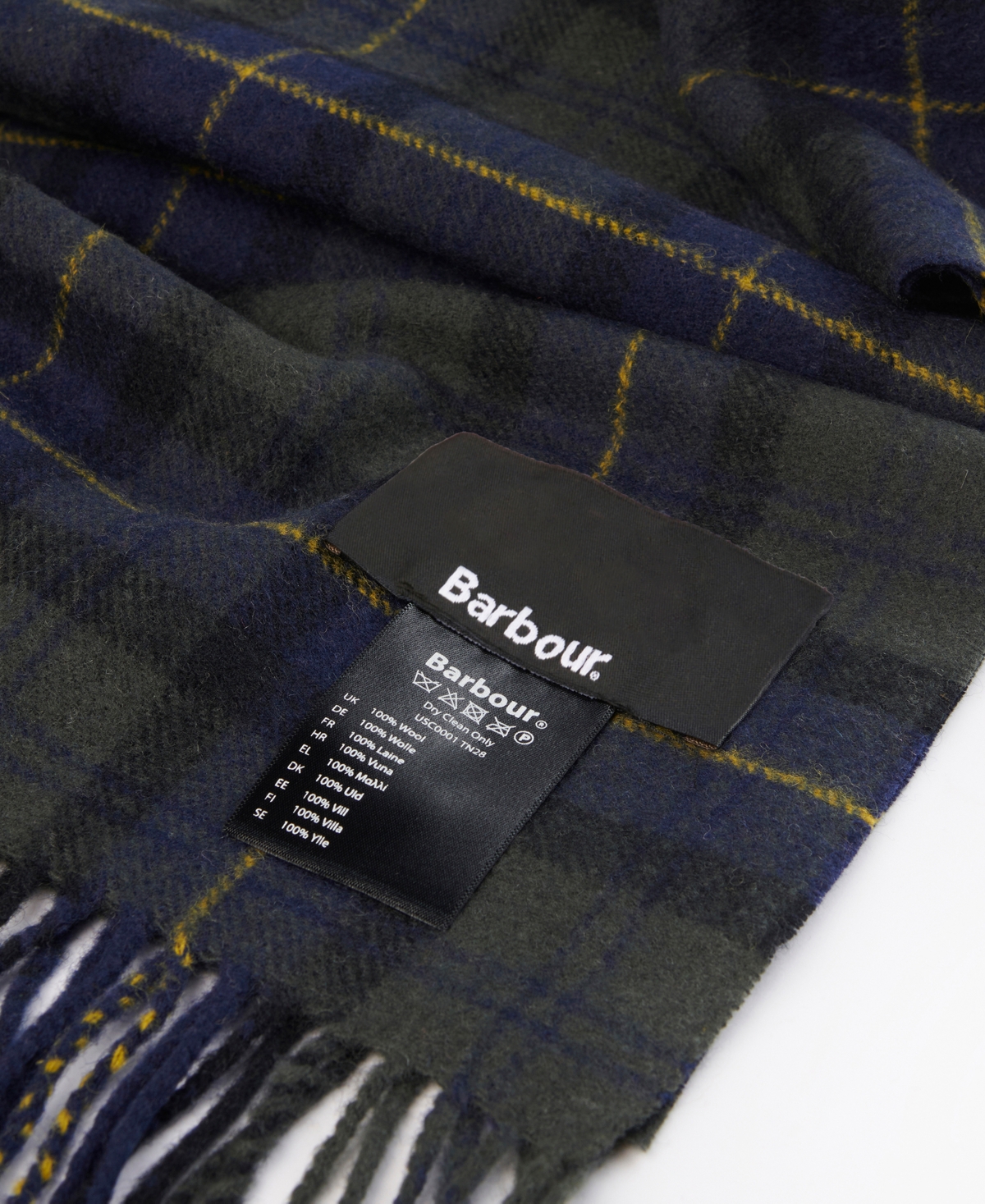Barbour Men's Classic Tartan Scarf In Green