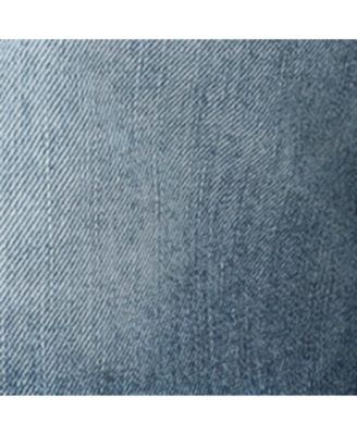 Pale Blue Distressed Denim Shorts for Maternity