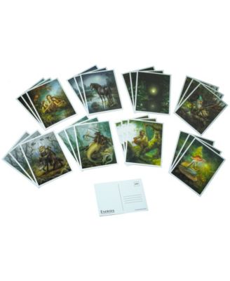 The Art of Faeries and Magical Creatures Collectible Postcards In Gift Box, 102 Pieces