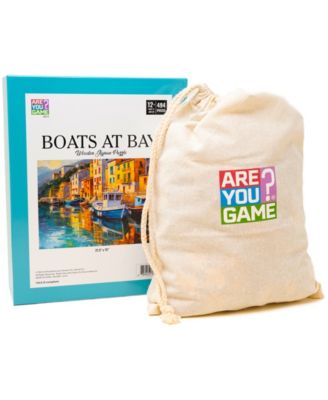 Wooden Jigsaw Puzzle Boats At Bay, 494 Pieces