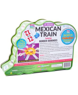 The Original Mexican Train Featuring Number Dominoes Bonus Chickenfoot Game Included