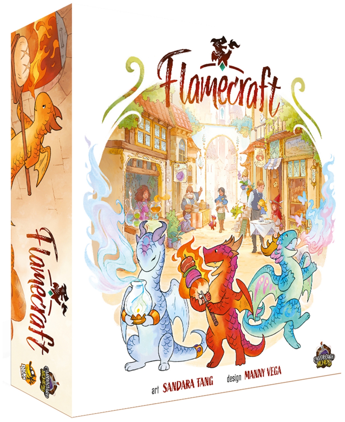Lucky Duck Games Flamecraft Dragon Placement Game In Multi