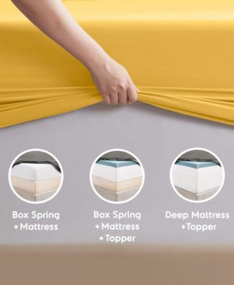 Premier Collection Deep Pocket 4 Piece Sheet Set, Queen