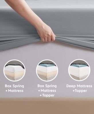 Premier Collection Deep Pocket 4 Piece Sheet Set, Queen