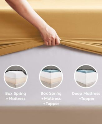 Premier Collection Deep Pocket 4 Piece Sheet Set, Queen