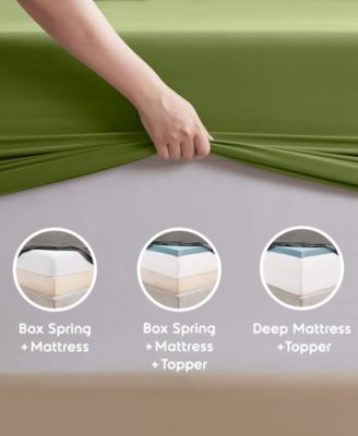 Premier Collection Deep Pocket 4 Piece Sheet Set, Queen