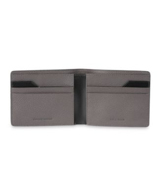 Men's RFID Two-Tone Pebbled Leather Slimfold Wallet