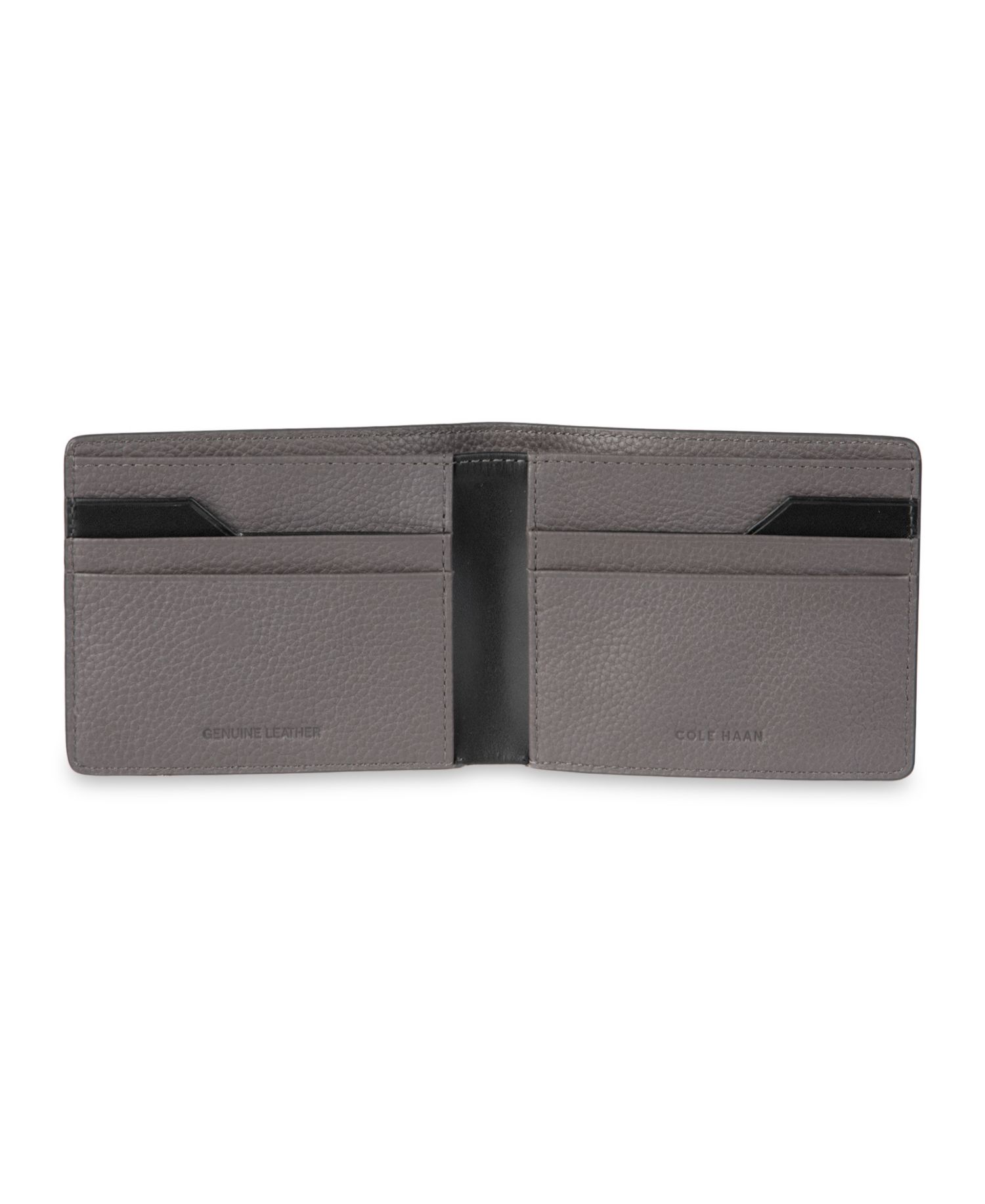 Men's RFID Two-Tone Pebbled Leather Slimfold Wallet